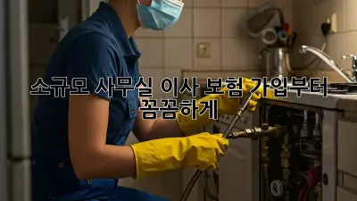 소규모 사무실 이사? 보험 가입부터 꼼꼼하게!