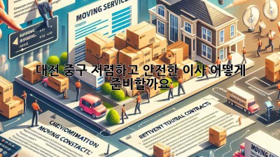 대전 중구 저렴하고 안전한 이사, 어떻게 준비할까요?